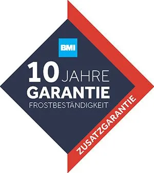 10 Jahre Zusatzgarantie Frostbeständigkeit - Dachziegel
